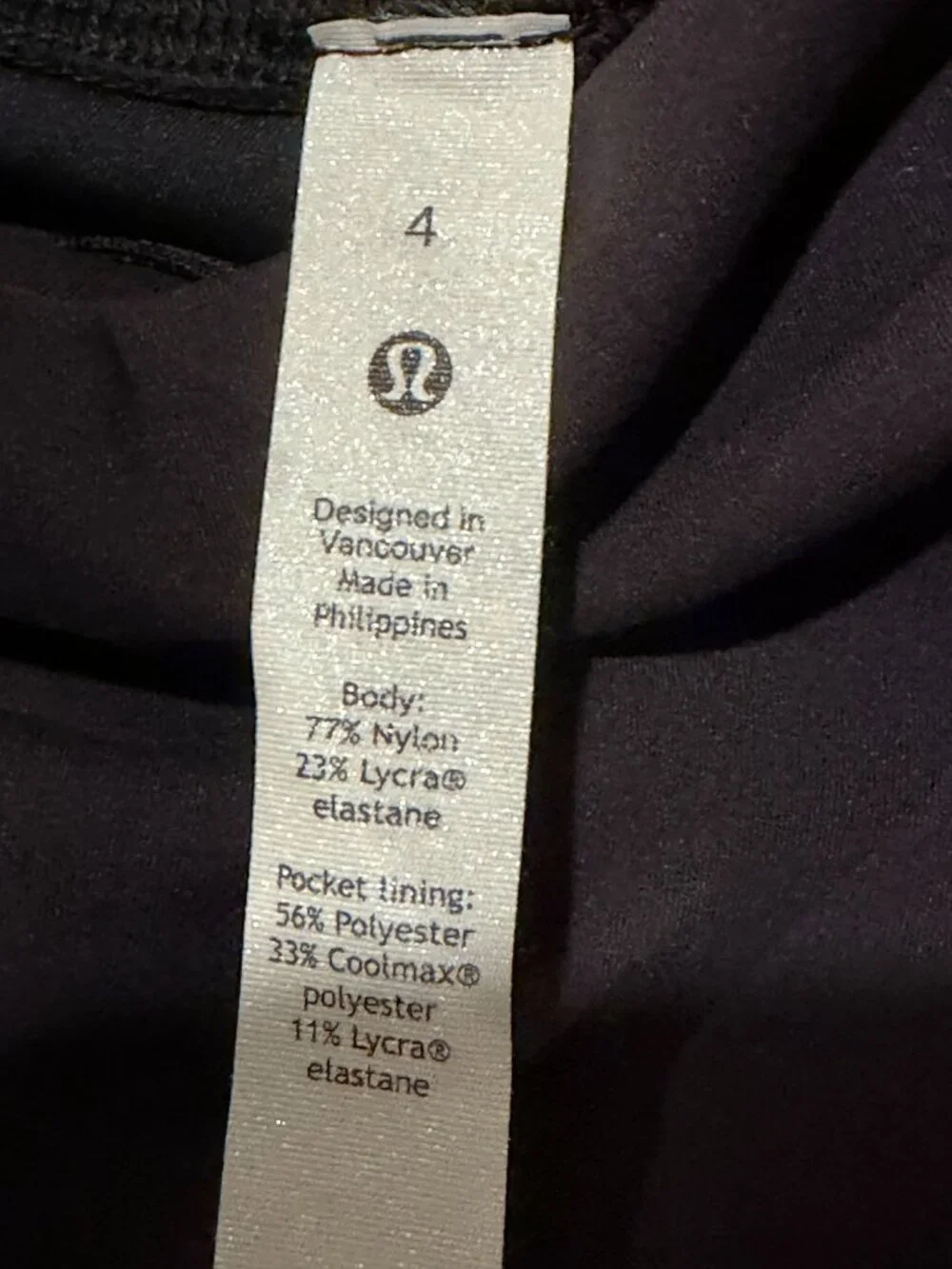 NWT lululemon Wunder Train High Rise 8" Shorts Black Size 4 Everlux - Picture 7 of 7